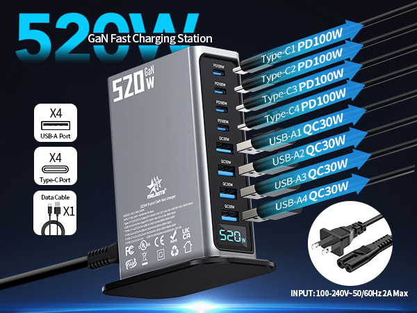 520W fast charge