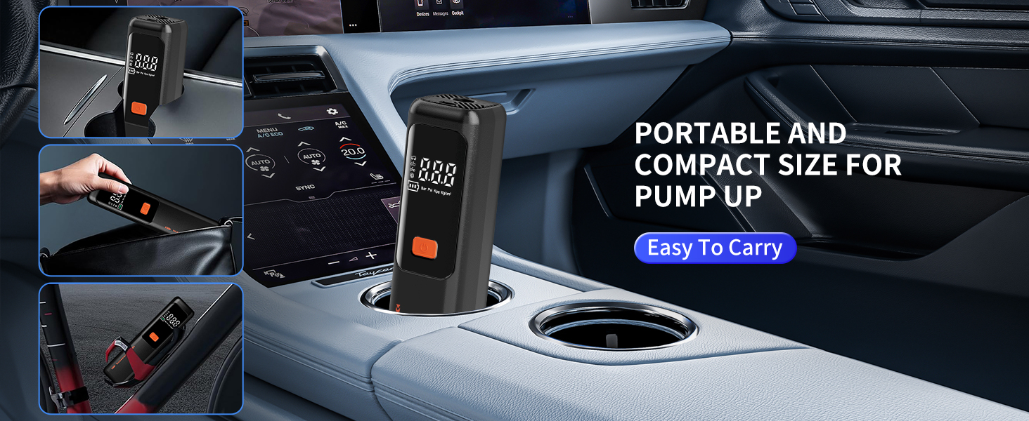 Car Tires, Inflatables, Motorcycle, Balls, Compact Bike Tire Pump