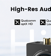 1Mii B06T3+ Bluetooth Receiver with LDAC, Hi-Res Wireless Audio Adapter with aptX Low Latency &amp; H...