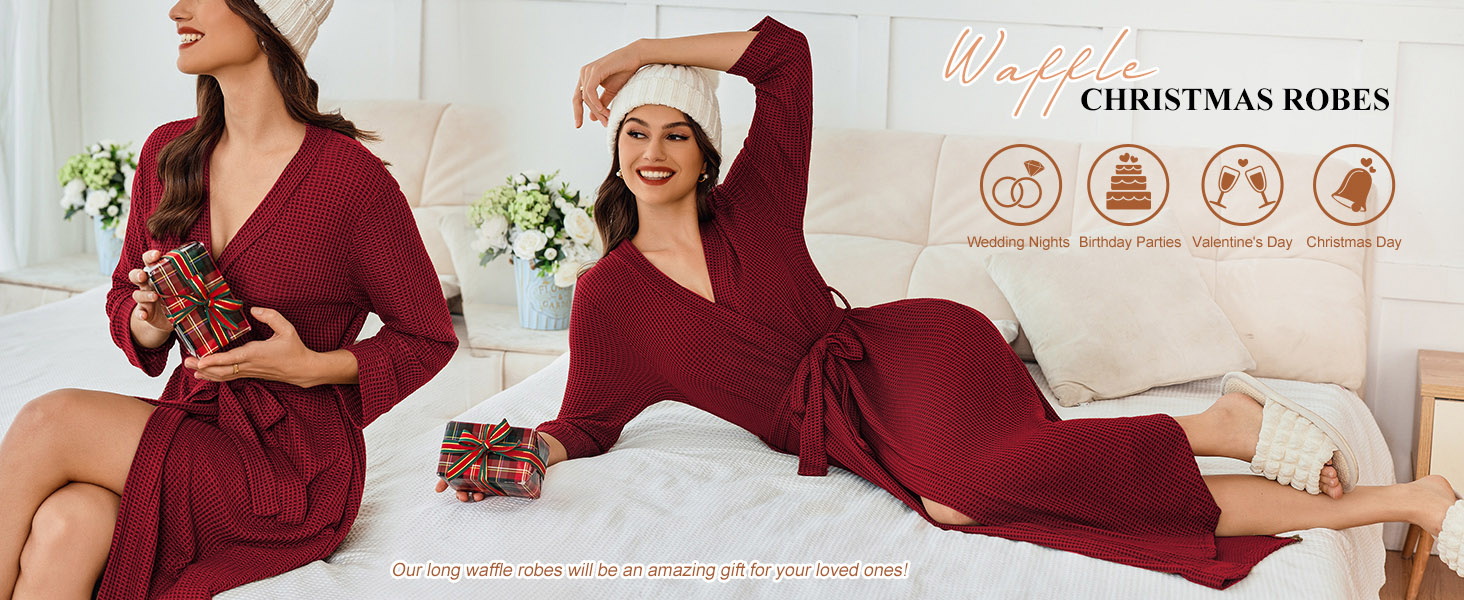 Soft Knit Bathrobes Christmas Robe