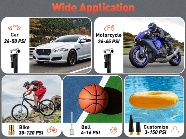 tire inflator portable air compressor car pump