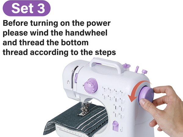 Sewing Machine with Extension Table, Mini Sewings Machines Portable Electric Sewing Machine