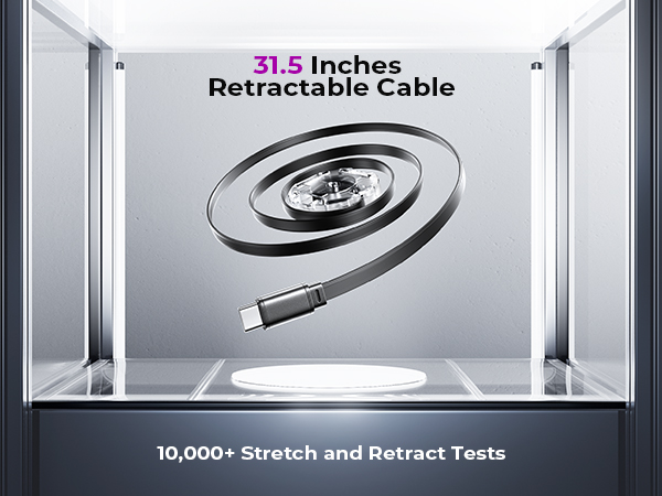 retractable car charger usb c