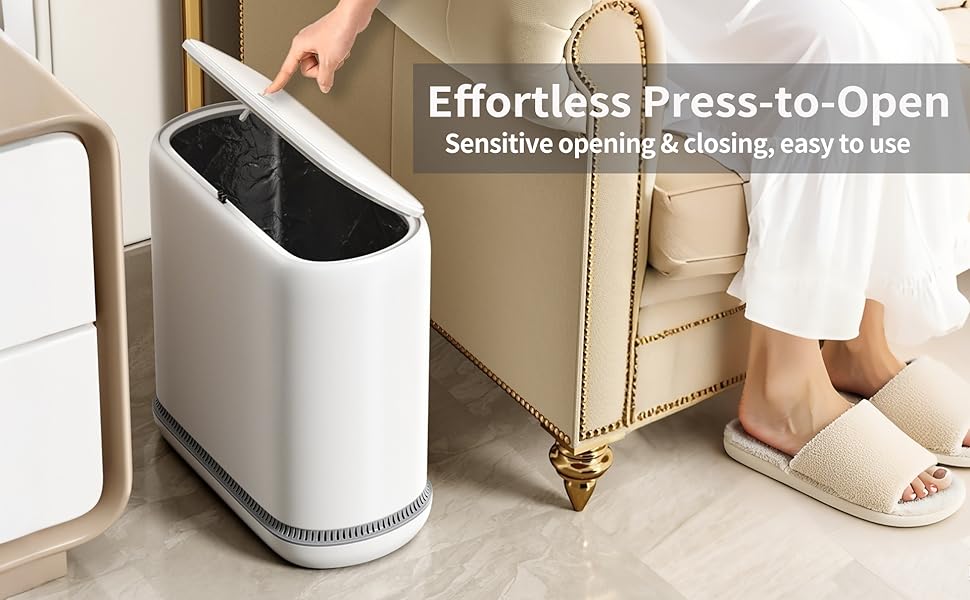 bathroom waste basket with lid