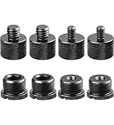 Mic Stand Adapter Set,8 Pcs Mic Thread Adapters-5/8 Female to 3/8 Male and 3/8 Female to 5/8 Male...