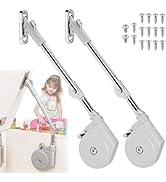 2 Pack | Soft Close Hinges for Toy Boxes, Wooden Chests, Cedar Storage, Trunks &amp; Benches | Tensio...
