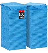 HOMERHYME Shop Towels, 100 Pack Microfiber Towels for Cars, Microfiber Cleaning Cloths, Bulk Mult...