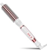 DENVEK Heated Round Brush, Ceramic Tourmaline Ion Curling Iron, Hot for Fluffy Thermal Brush Curl...