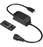 Outdoor Dimmer for Stript Lights, BestCon Light Dimmer with RF Remote Control, Timer Switch and W...