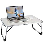 Foldable Laptop Table for Bed, Moclever Bed Desk Portable for Laptops and Writing, Mini Picnic Ta...