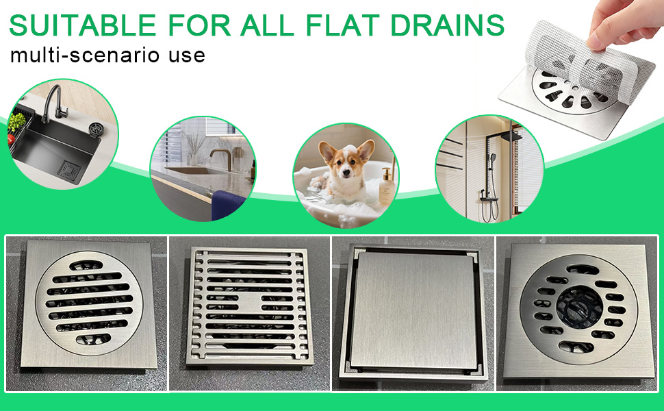 suitable for all flat drains
