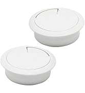 BOPOREAE Desk Grommet 2" (50 mm), Desk Cord Hole Cover, Cable Grommet ABS Plastic, Desk Hole Grom...