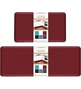 HappyTrends Kitchen Mat [2PCS] Cushioned Comfort Anti-Fatigue Floor Mat, Waterproof Non-Slip Kitc...