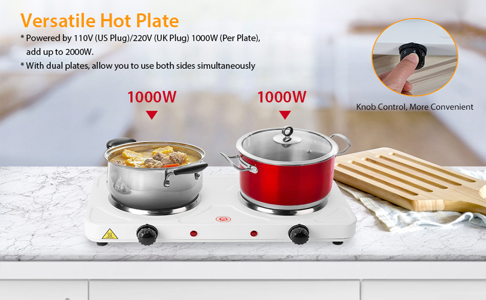 2000W Double Electric Burner