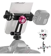 ULANZI MA61 Metal Phone Tripod Mount with Cold Shoe, 360° Adjustable Hot Shoe Camera Phone Mount ...
