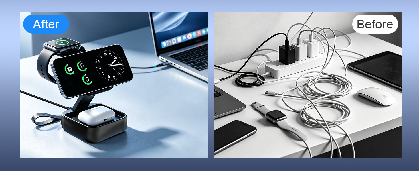3 in 1 charging station wireless charging station iphone wireless charger iphone watch charger