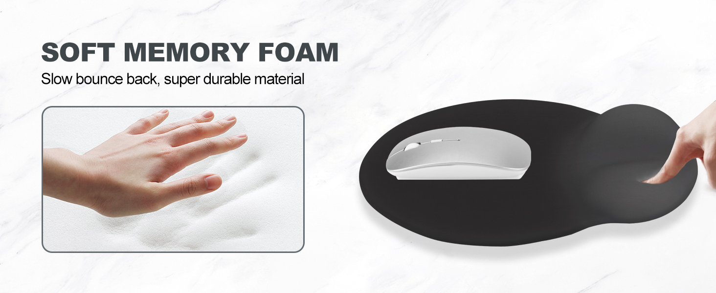 soft memory foam wrist pad