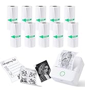 cudinham 10 Rolls Mini Printer Paper, Thermal Pocket Printer Paper Rolls, 57 X 25mm Inkless Self-...