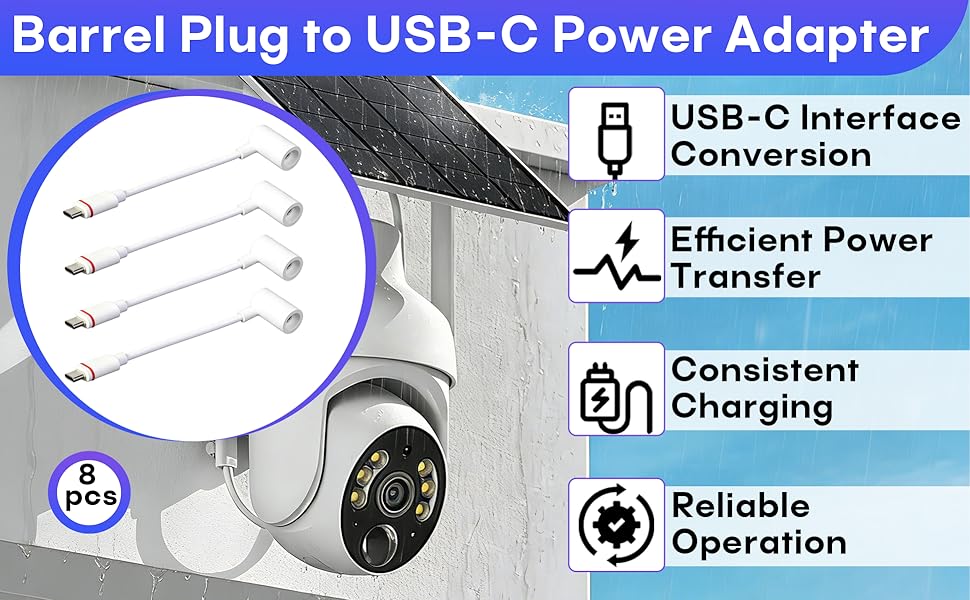 usb c to barrel plug adapter A+1