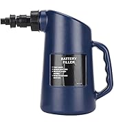 2L Car Battery Failler, Battery Water Filler Bottle Deep Cycle Battery Jug Auto Repair Tool 2L Li...