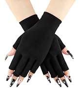COOLJOB Anti-UV Gloves for Nail Lamp, Professional UPF50+ UV Protection Glove for Manicures, Art ...