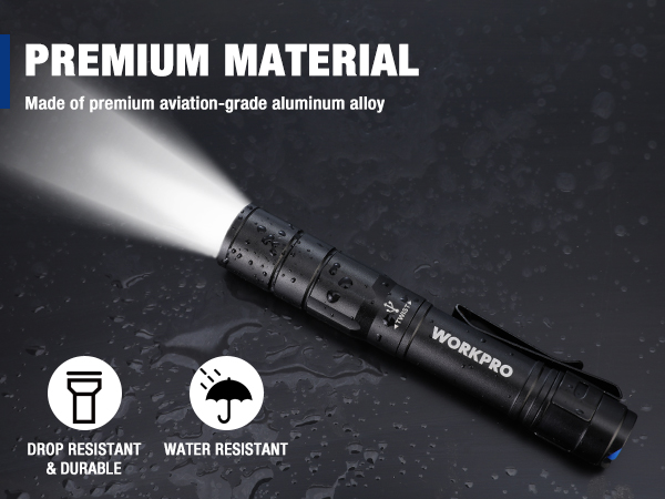 WORKPRO Rechargeable Mini Flashlight