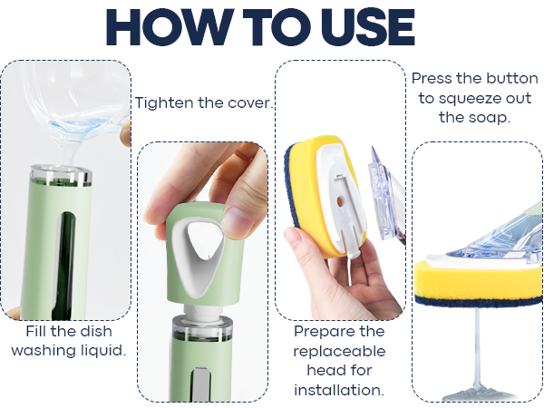 dish soap dispenser brush
