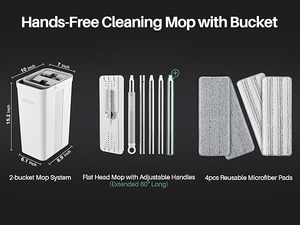 Hands-Free Cleaning Mop with Bucket