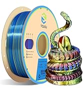 YOUSU PLA Filament Triple Color Coextrusion Silk 3D Printer Filament 1.75mm for 3D Printer &amp; 3D P...