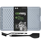 Coomazy Dog Lick Mat, Dog Slow Feeder, Boredom and Anxiety Reducer, Non-Slip Design Lick Mat for ...