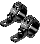 LOKTENWO Thicken UTV LED Light Bar Mounts 2PCS, Heavy Duty CNC Aluminum 360° Adjustable Whip Ligh...