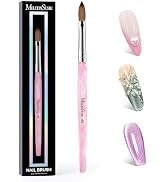 MelodySusie Kolinsky Acrylic Nail Brush,66% Kolinsky Hair Professional Nail Art Brush for Acrylic...