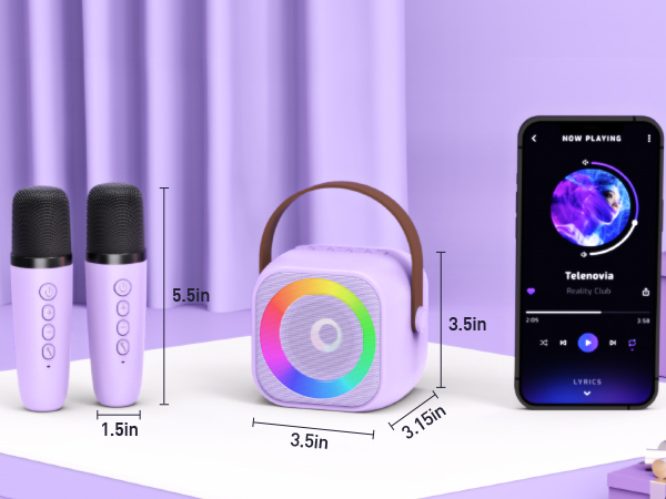karaoke machine dimension