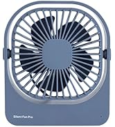 KIEROFIRT Portable Silent Fan Three Wind Speed Adjustment Type-c Charging Interface Non-slip Sili...