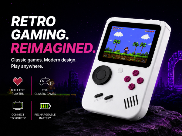 retro handheld game console portable gaming console video game console with controller
