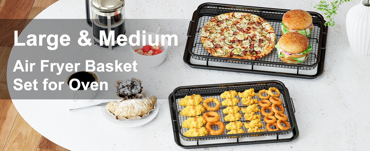 oven air fryer basket and tray