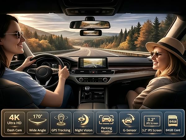 4K Dual Dash Camera