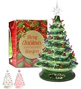 Ceramic Christmas Tree Decorations 13 Inch Table Decoration Winter Tree Aesthetic Room Home Decor...