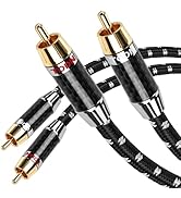 TODN RCA Cables Audiophile Male to Male Stereo Shielded HiFi OFC Car Audio RCA Cable for Sub, Amp...