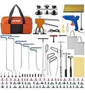 VEVOR Paintless Dent Removal Rods, 89 PCS Paintless Dent Repair Tools, Golden Lifter Puller Car D...