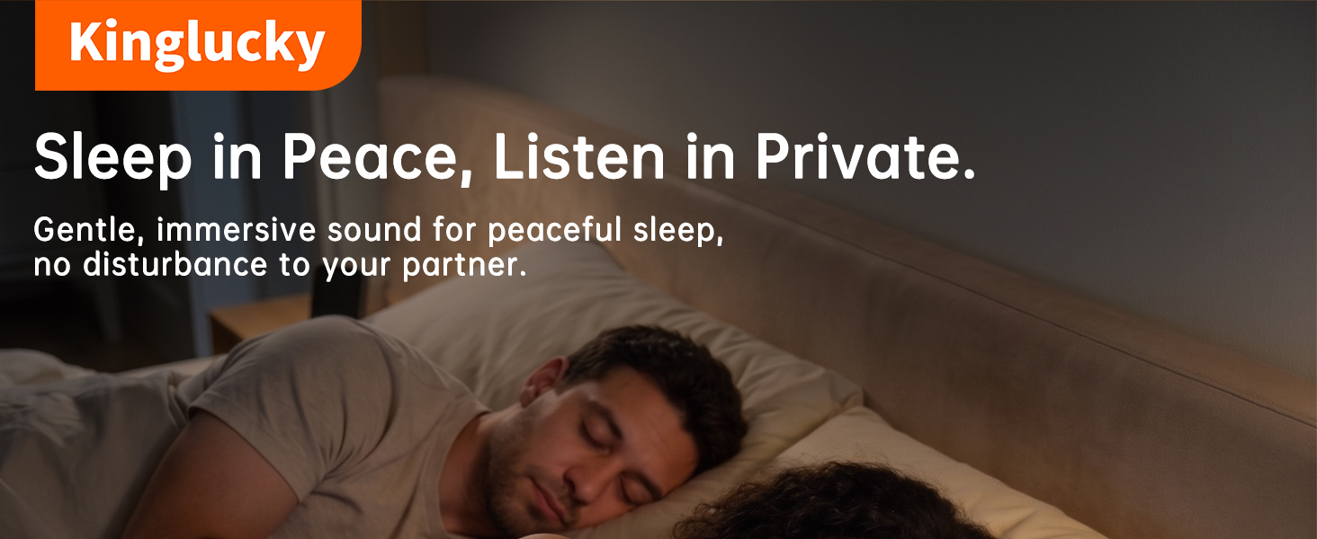 Pillow Speaker for Sleeping, Ultra-Thin Under Pillow White Noise Sound Machine for Side Sleepers