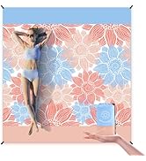HIHOHO Beach Blanket Waterproof Sandproof Extra Large Beach Mat 79" X 83"/120"x108"for 1-8 Adults...