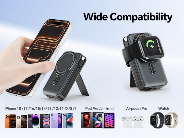  Magnetic Battery with AC Wall Plug