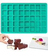 Sakolla Square Chocolate Mold, 40 Cavities Silicone Cube Mold for Chocolate, Candy, Caramel, Ice ...