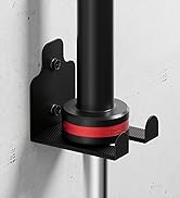 XZHXFX Barbell Wall Holder,Single Barbell wall Mount Hanger,Garage Gym Bar Wall Rack,Vertical Oly...