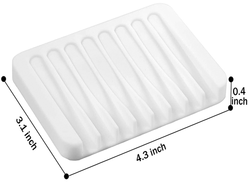 Waterfall Drainer Soap Holder for Bathroom,Extend Soap Life, Keep Soap Bars Dry Clean Easy Cleaning