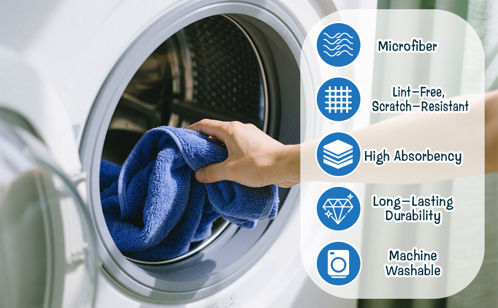 4 Pack Extra Large Microfiber Cleaning Cloths 20&amp;#34;x30&amp;#34;