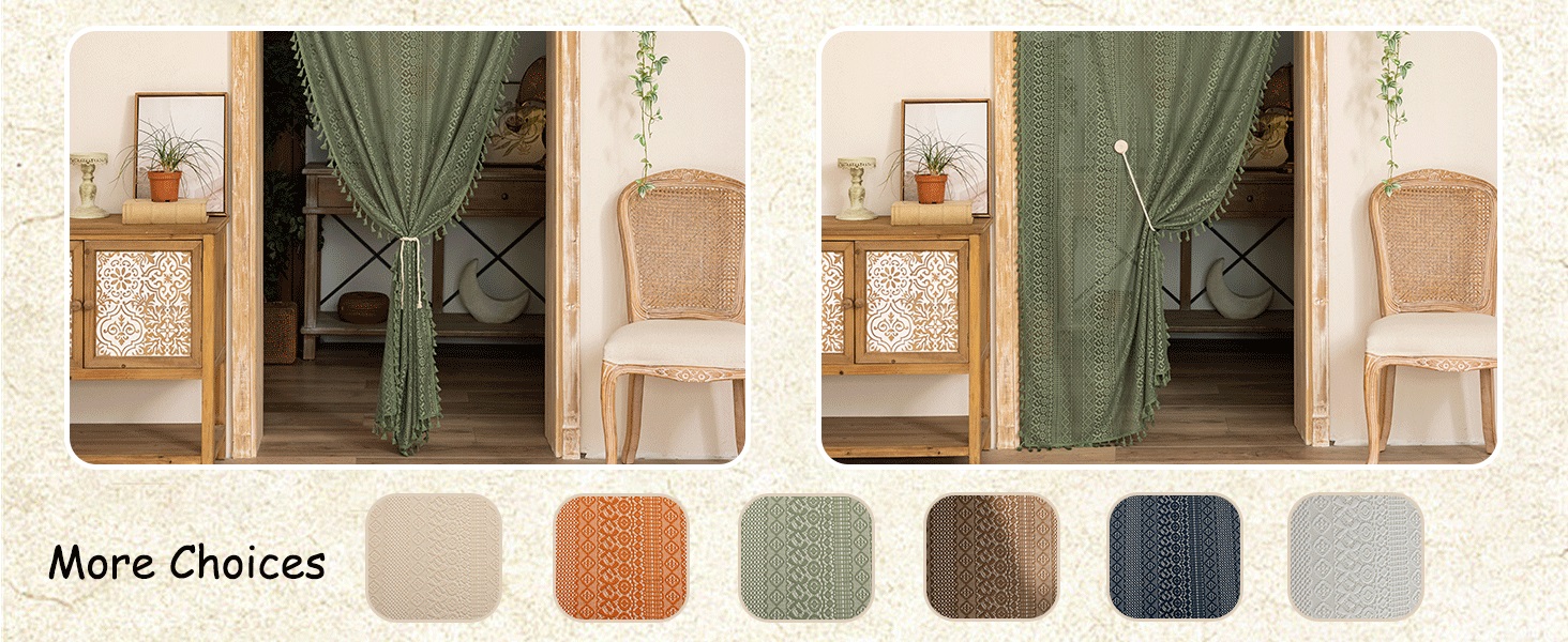 boho curtains