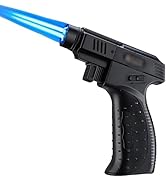 NIVEK Handheld Torch Lighter 2 Double Jet Flame Windproof Refillable Portable Lighter for Cigar G...