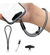 Kaptron Adjustable Phone Wrist Strap - Universal Cell Phone Lanyard Wrist Strap with Lanyard Patches